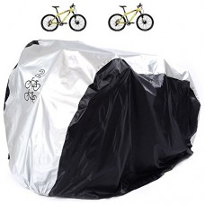 Aiskaer Nylon Waterproof Bicycle Cover Outdoor Rain Protector for 2 Bikes-dustproof and Sunscreen.Large Size for 29er Mountain Bike Cover  Electric Bike Cover - B01G263G06
